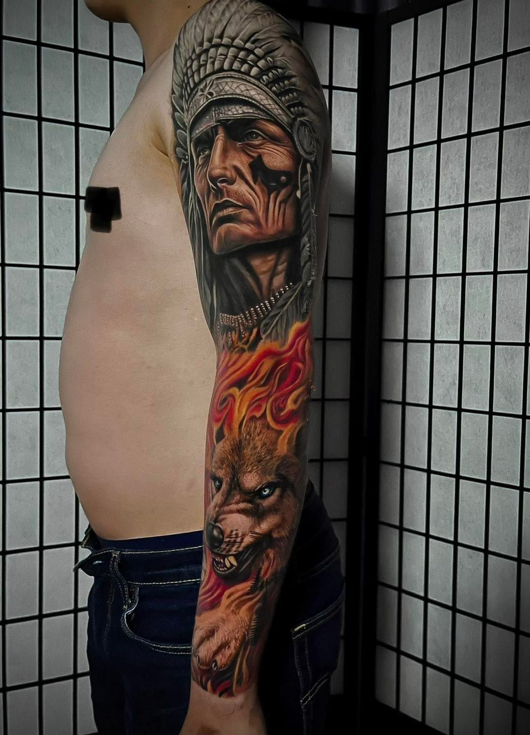 Tattoo work by Linker
