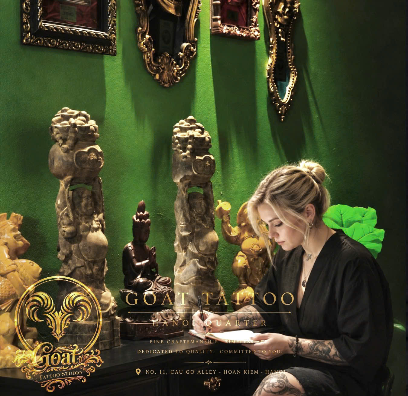 Tattoo work at GOAT Tattoo Studio