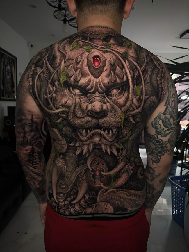 Tattoo work at GOAT Tattoo Studio