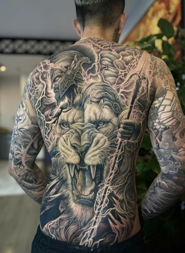 Tattoo work at GOAT Tattoo Studio